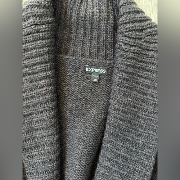 Express Brown Belted Cardigan Sweater - Picture 2 of 3